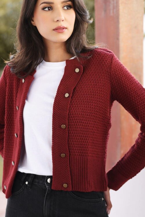 veste sara bordeau