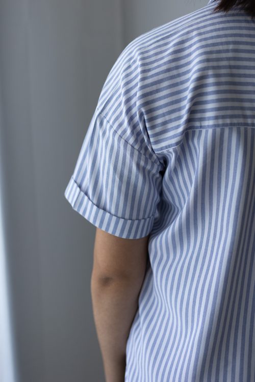 Chemise Jenny rayée - Rayures bleu ciel